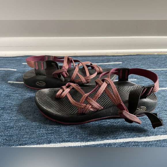 Chaco 6M Vibram Z/1 Classic Pink Brown Sandals - Picture 4 of 8